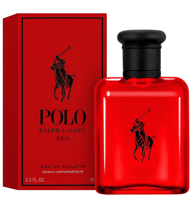 Ralph Lauren Polo Red  Perfume for Men, 75ML  EDT Spray