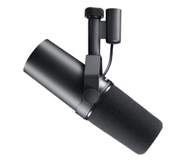 Shure SM7B, Cardioid Studio Microphone, Professional Vocal Recordings, Dynamic, For Live Streaming, PC Gaming & Podcast, Black