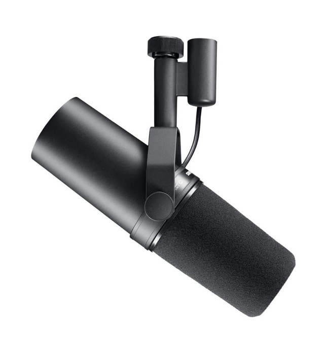 Shure SM7B, Cardioid Studio Microphone, Professional Vocal Recordings, Dynamic, For Live Streaming, PC Gaming & Podcast, Black