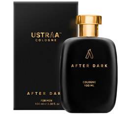 Ustraa After Dark Cologne 100ML Perfume for Men Rich with Saffron, Oudh and Musky notes Suitable for night occasions Masculine, Long-lasting fragrance