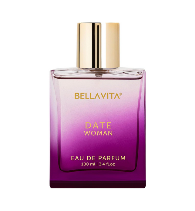 Bella Vita Luxury Date Woman Eau De Parfum Perfume with Pink Pepper, Jasmine & Vanilla|Premium, Long Lasting Floral & Fruity Fragrance for Women, 100ML