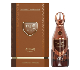 Anfar Taj Collection Sheikh Extrait De Parfum for Men, 100ml Long Lasting Luxury Woody Spicy Fragrance with Cedarwood, Bergamot and Incense Notes for Day and Evening Wear