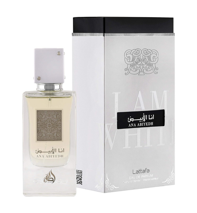 Lattafa I Am White Ana Abiyedh Eau De Parfum, 60 ML