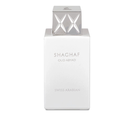 Swiss Arabian Shaghaf Oud Abyad Eau de Parfum, 75ml, Premium Quality Perfume, Women and Men’s Fragrance, Spicy, Resinous, Balsamic Luxurious Blend Perfumes for Men and Women