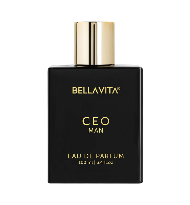 Bella Vita Luxury Perfume for Men CEO Man Eau De Parfum Perfume with Lemon, Lavender, Tonka, Mandarin & Vetiver|Premium, Long Lasting Woody Fragrance for Men, 100 ML