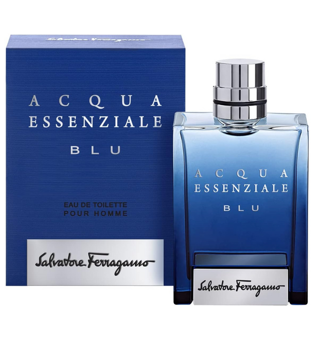 Salvatore Ferragamo Acqua Essenziale Blu perfume for men, 100 ML EDT Spray