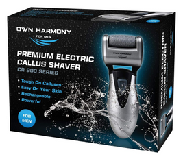 Electric Callus Remover for Feet: Best Pedicure Tools for Men by Own Harmony with 3 Rollers (Powerful), Electronic Pedi Spa Foot File Care - Perfect for Hard, Cracked, Dry, Dead Skin (USB Cable)