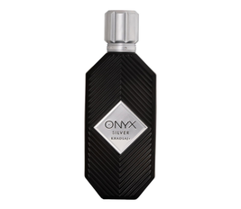 Khadlaj Onyx Silver Eau de Parfum, Unisex Fragrance with Bergamot, Ginger, Black Pepper, Petitgrain, Cardamom, Patchouli, Labdanum, Benzoin, Tonka Beans