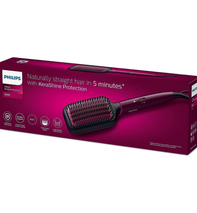 Philips Heated straightening brush BHH730/03 Multicolored