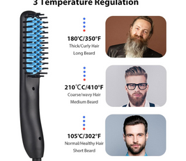 Beard Straightener Comb Brush