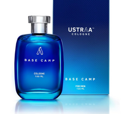 Ustraa Base Camp Cologne 100 ML Perfume for Men | Cool, Crisp Fragrance of the Mountains | Long-lasting | Zingy, Aquatic Notes with Fresh Masculine Fragrance