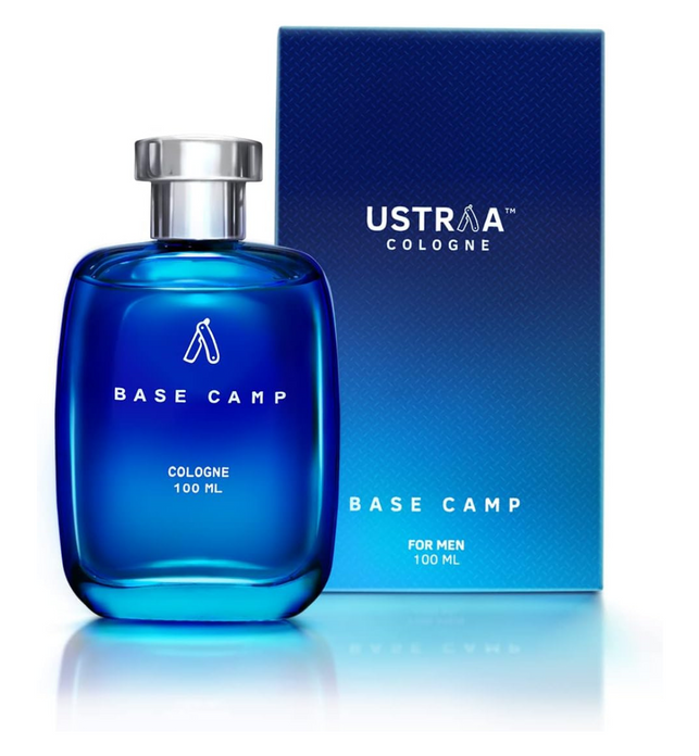 Ustraa Base Camp Cologne 100 ML Perfume for Men | Cool, Crisp Fragrance of the Mountains | Long-lasting | Zingy, Aquatic Notes with Fresh Masculine Fragrance