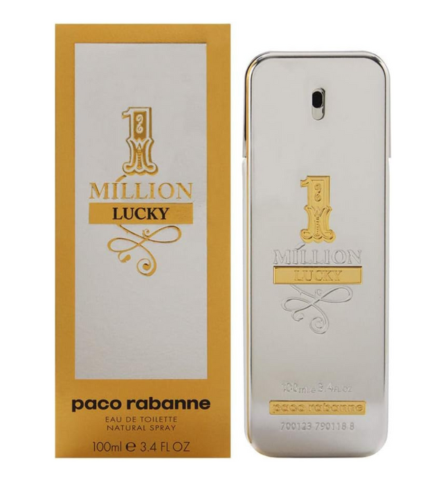 1 Million Lucky by Paco Rabanne for Men Eau de Toilette, 100ml