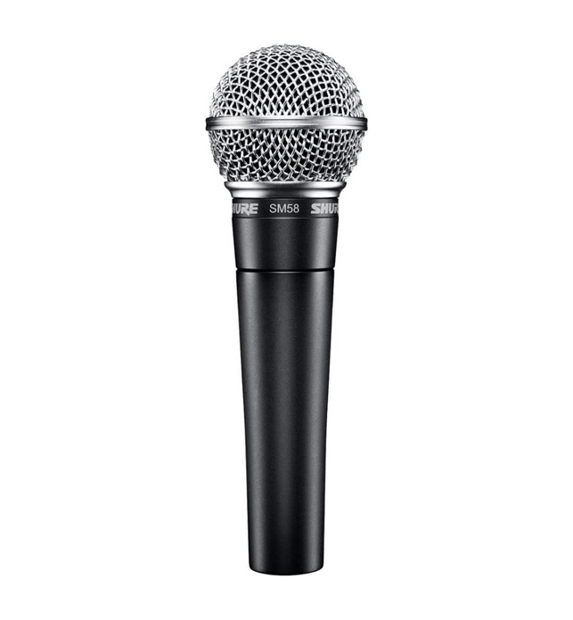 Shure SM58-LC, Cardioid Dynamic Vocal Microphone, Dynamic, Studio Ready, Cardioid, For Live Performance, Home Recording & Podcast