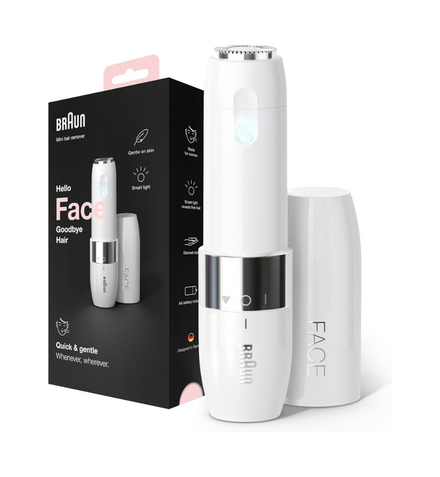 Braun Face Mini Hair Remover FS1000, Electric Facial Hair Removal for Women, for On-the-Go