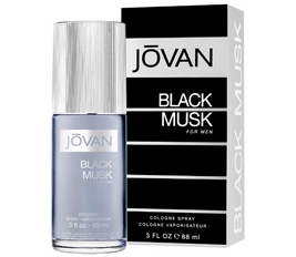 JOVAN Black Musk Eau De Cologne Spray For Men, 88 ML