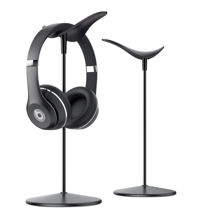 Lamicall Headphone Stand, Desktop Headset Holder - Desk Earphone Stand, for All Headsets Such as Airpods Max, HyperX Gaming Headphones, Beats/Sennheiser Music Headphones  Black