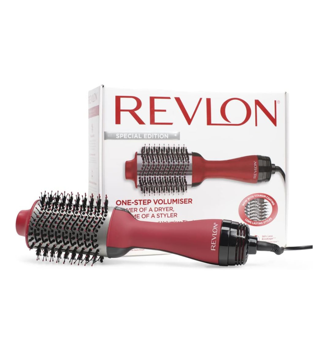 Revlon RVDR5279ARB One Step Hair Dryer & Volumizer, 2 heat setting plus cool setting  Titanium Coating