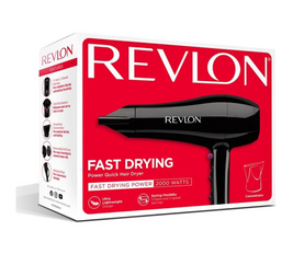 Revlon RVDR5280, Fast Drying Hair Dryer, 2 speed and 3 heat setting, 2000 Watts, Black