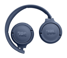 JBL Tune 520BT Wireless On-Ear Headphones, Pure Bass Sound, 57H Battery with Speed Charge, Hands-Free Call + Voice Aware, Multi-Point Connection, Lightweight and Foldable - Blue, JBLT520BTBLUEU