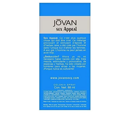 Jovan Sex Appeal Eau De Cologne for Men, 88 ML