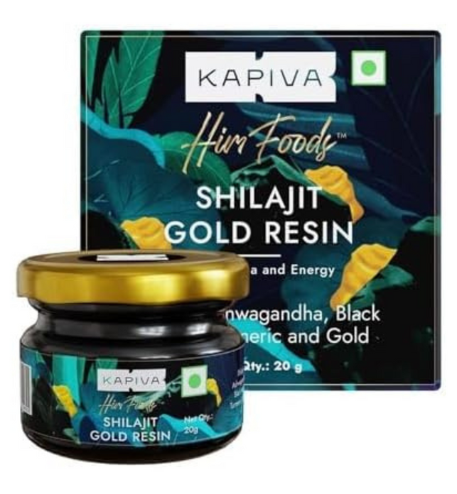 Kapiva Shilajit Gold Resin 20g | Helps in boosting Stamina | Contains 24 Carat Gold | 100% Ayurvedic