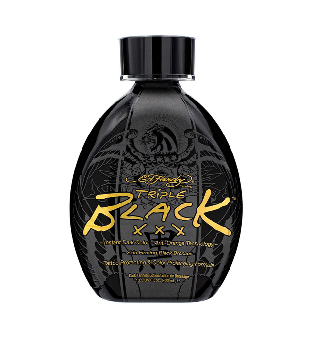 Ed Hardy BLACK XXX Instant Dark Color Tanning Lotion, 13.5 oz