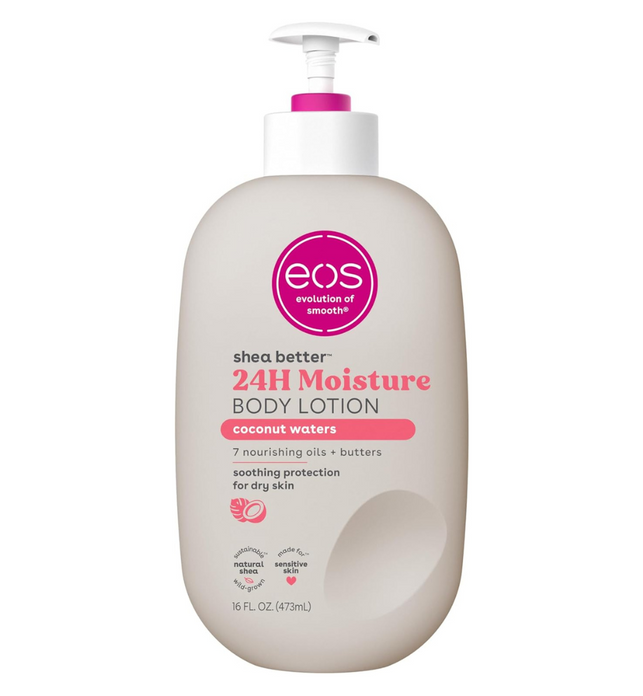 EOS Eos Shea Better Body Lotion - Coconut Waters | 16 Oz | 2 Pack, Coconut Waters, 16 ounces