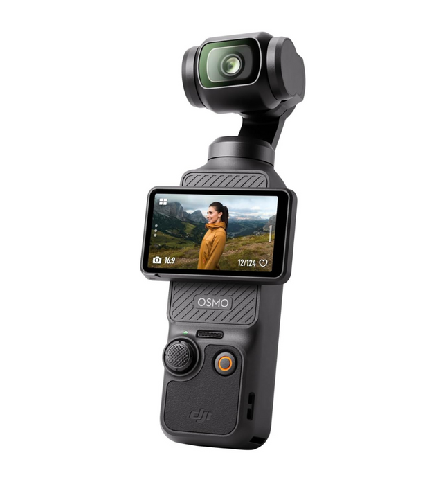 DJI Osmo Pocket 3, Vlogging Camera with 1'' CMOS & 4K/120fps Video, 3-Axis Stabilization, Fast Focusing, Face/Object Tracking, 2