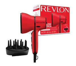 Revlon RVDR5320ARB Hair Dryer With Rotating Built-In Concentrator, Air Flow Control Dryer, 2000 Watts, 1.8M Cord - 3 Heat, 2 Speed Settings & Cool Shot - Red