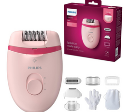 Philips Satinelle Essential Corded Epilator with 5 Attachments  BRE285/00