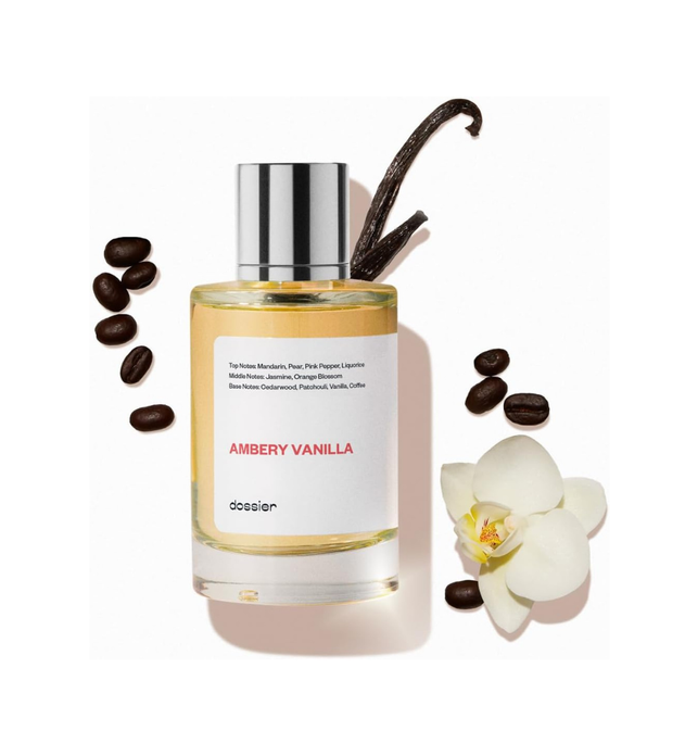 Dossier - Ambery Vanilla 3.4Oz (100ML)  Eau de Parfum  Inspired by YSL's Black  Long-lasting Fragrance  Feminine