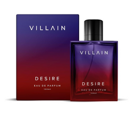 Villain Desire Perfume for Men, Eau De Parfum (EDP) 100ml, Premium Fragrance Perfume Spray with Vanilla, Amber, and Patchouli, Gift For Men, Super Sensual and Strong Men's Fragrance