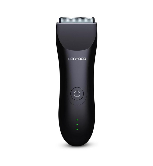 MENHOOD Men's WaterProof Cordless Grooming Trimmer for Men, Suitable for Beard, Body Private Part Shaving, Head and Pubic Hair, 150min Run Time (Black)