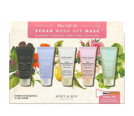 Vegan Wash off Mask Mini Gift Set - 5 Pcs