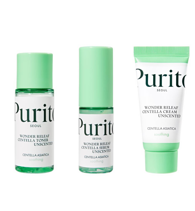 Wonder Releaf Centella Mini Kit Unscented - 3 pcs