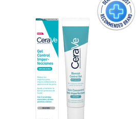 Cerave Blemish Control Gel Moisturiser With 2% Salicylic Acid & Niacinamide For Blemish-Prone Skin 40Ml