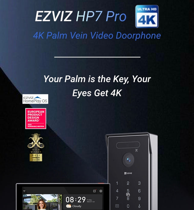 Ezviz 4K HP7 Pro 4K Palm Vein Video Doorphone