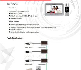 Video Door Phone DS-KIS202 Original Hikvision