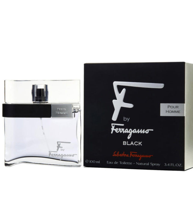SALVATORE FERRAGAMO F BY FERRAGAMO BLACK FOR MEN EAU DE TOILETTE 100ML
