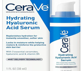 Cerave Hyaluronic Acid Serum for Face with Vitamin B5 and Ceramides, Hydrating Face Serum for Dry Skin, Fragrance Free, 1 Ounce