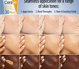 CeraVe Tinted Sunscreen with SPF 30 | Hydrating Mineral Sunscreen With Zinc Oxide & Titanium Dioxide | Sheer Tint for Healthy Glow | 1.7 Fluid Ounce